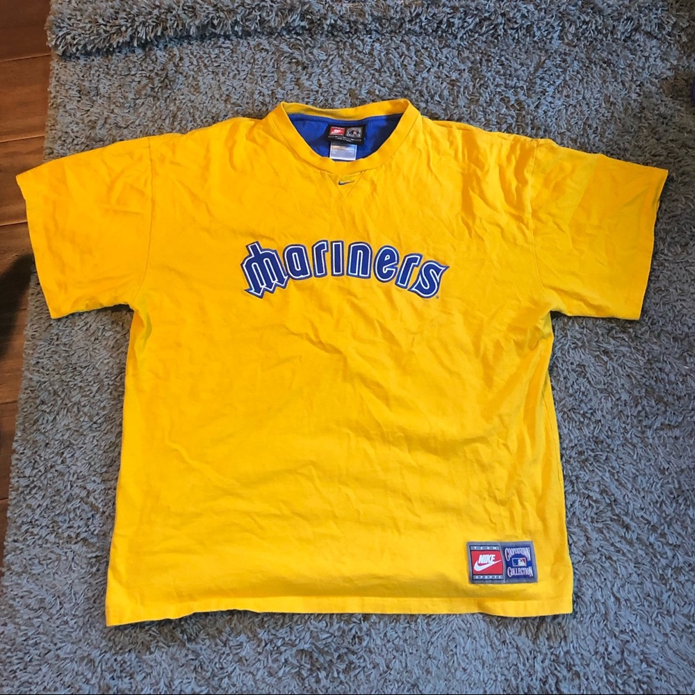 Vintage Yellow Mariners T shirt